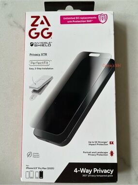 ZAGG Privacy XTR Screen protector for iPhone 17 Pro Max